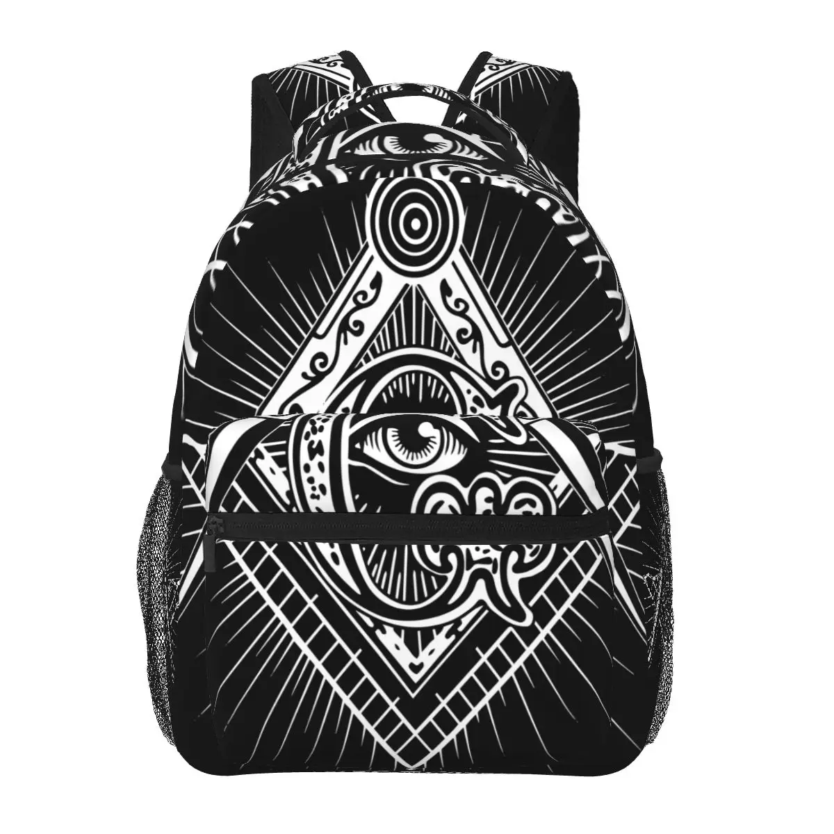 Fashion Backpack Women Men Unisex Students Backpacks Freemason Emblem Travel bag Bookbag