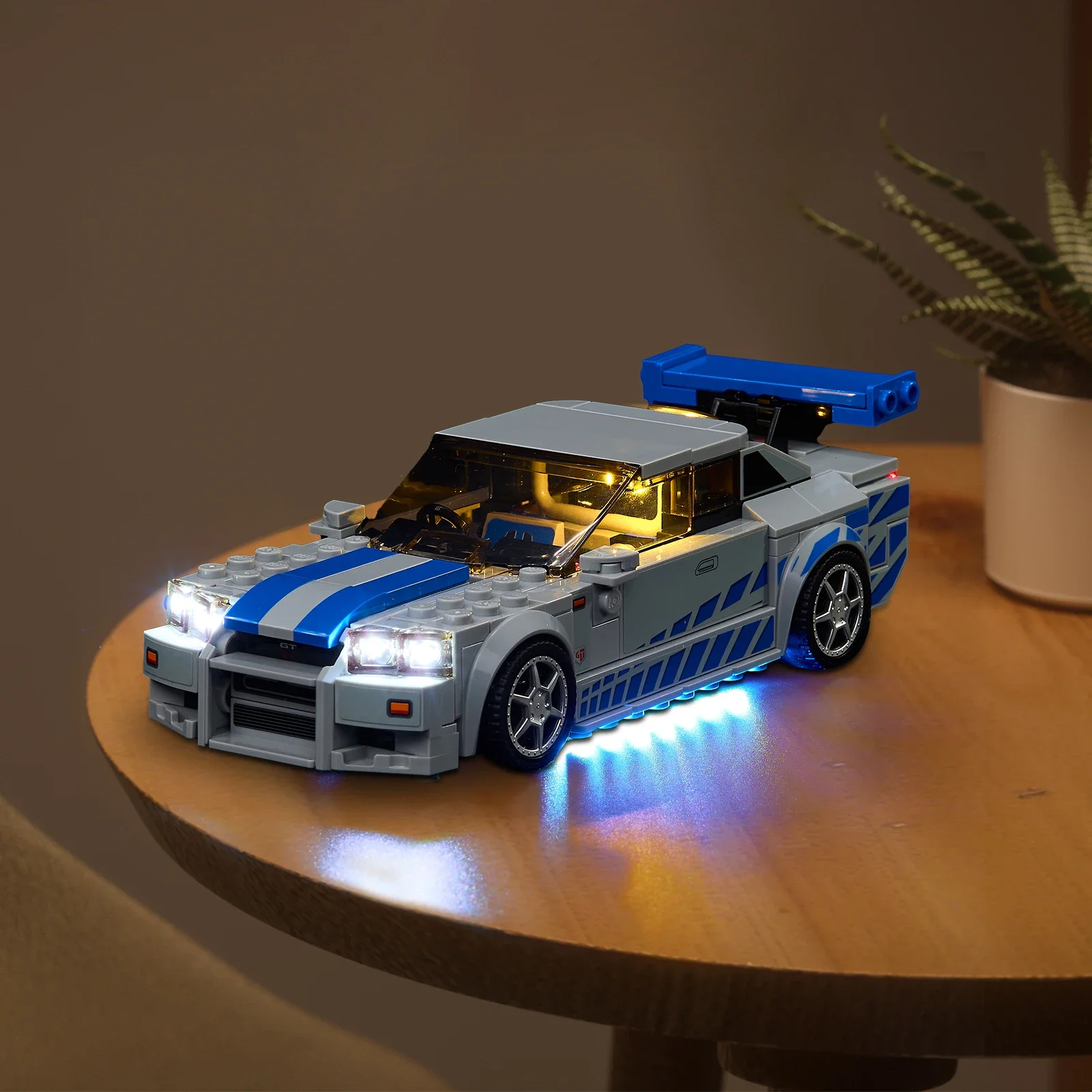 

Набор светодиодных фонарей EASYLITE для Speed Champions 76917 2 Fast 2 Furious Nissan Skyline GT-R R34, строительные блоки, игрушки «сделай сам», без модели