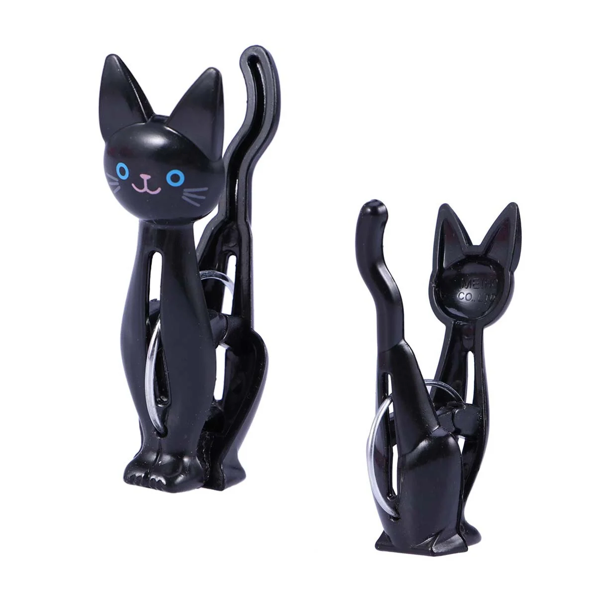 

4Pcs Sealing Clips Plastic Cartoon Cat Design Colorful Food Bag Clamps Milk Salt Oatmeal Chip Sealers Sealing Clips