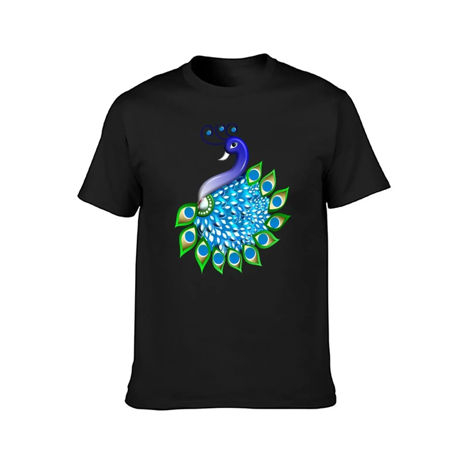 Peacock Art Design T-Shirt tops vintage t shirts shirts graphic tee men