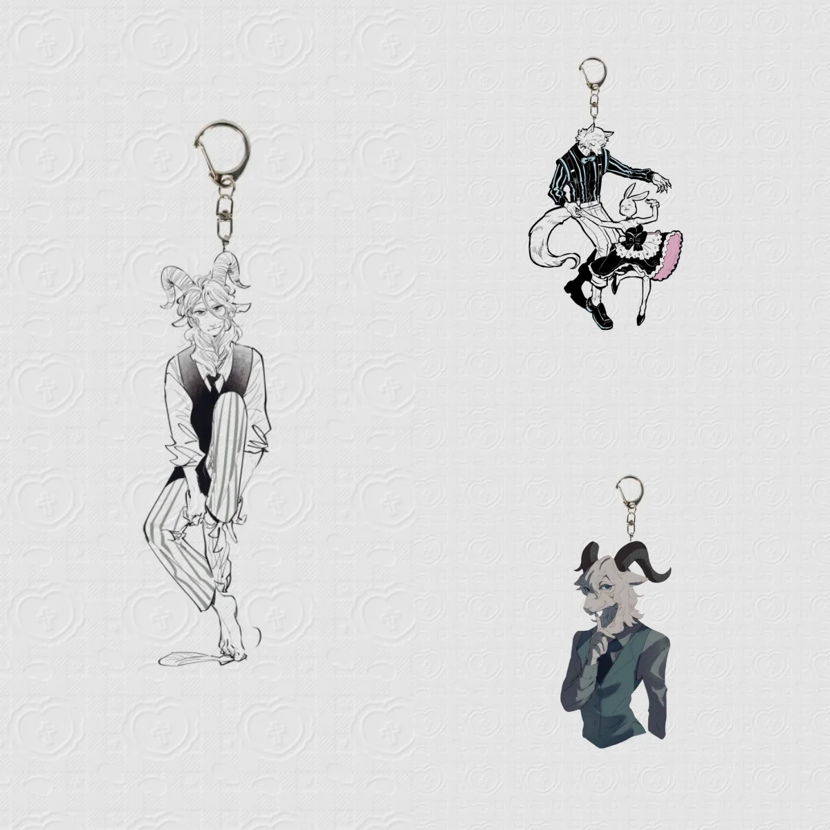 

6CM Anime BEASTARS Acrylic Keychain Cosplay Characters Ornament Accessories Goods Christmas Collection Gifts