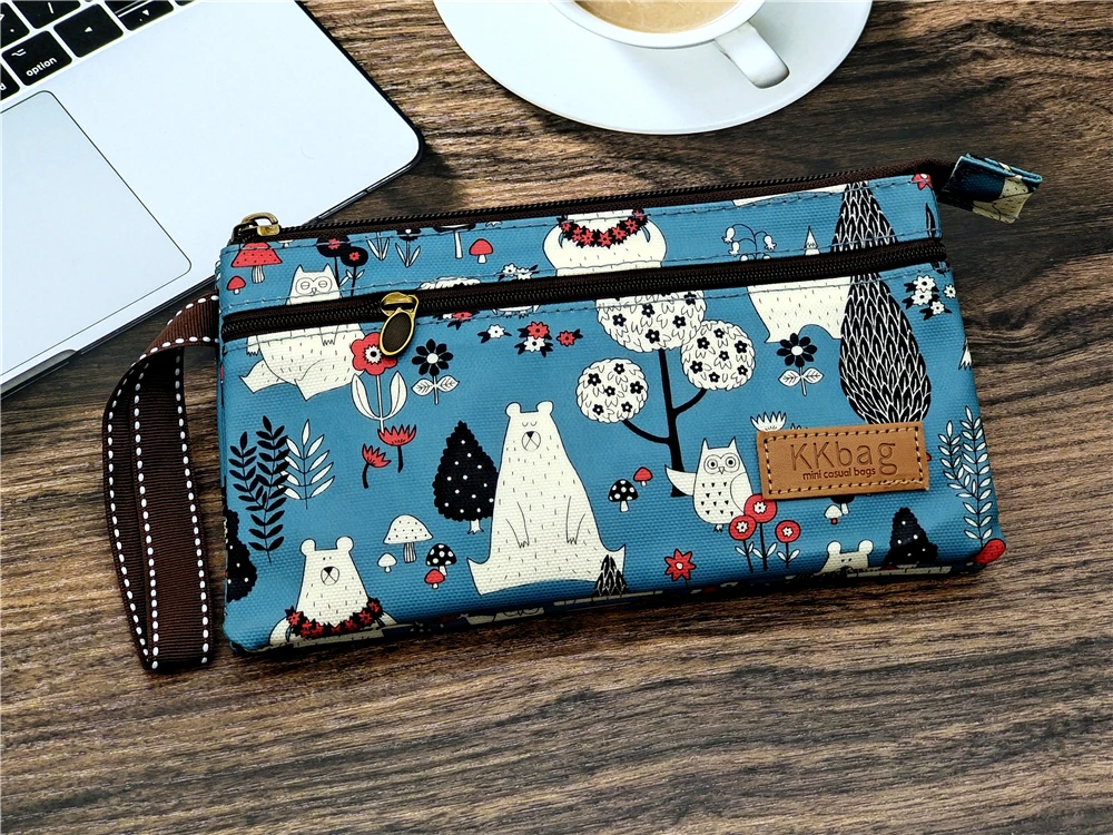 Polyester Wasserdichte Damen Münztasche Damen Organizer Brieftasche Weibliche Telefon Geldbörse Geldbeutel Clutch Handtasche Carteira für Mädchen – Detail 19