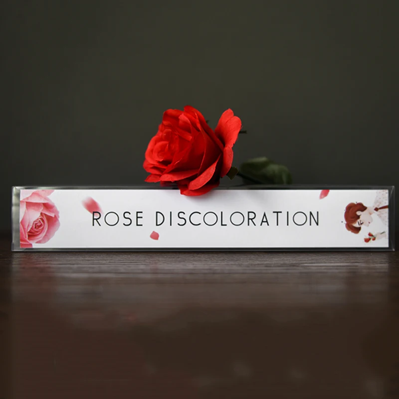 Roses Discoloration (Gimmick and Instruction) Magic Tricks Color Change Rose Stage Illusions Gimmicks Flower Appear Vanish Props