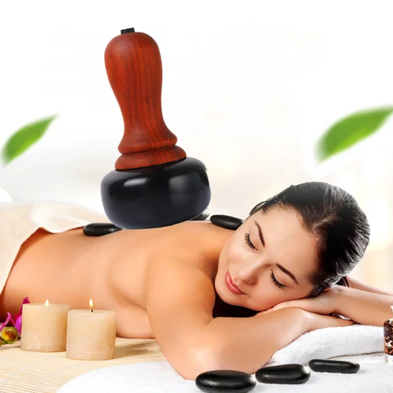 

Electric Hot Stone Point Gua Sha Massager Slimming Body Face Skin Lift Care Body Meridian Dredge Muscle Neck Back Massage Stick