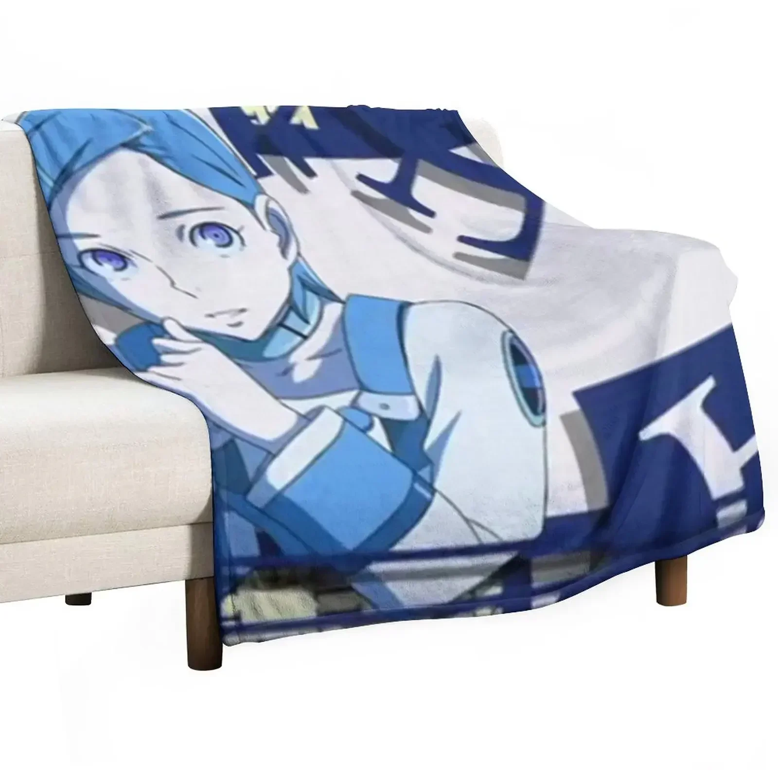 Eureka Seven bleu Throw Blanket Flannel Fabric funny gift Blankets