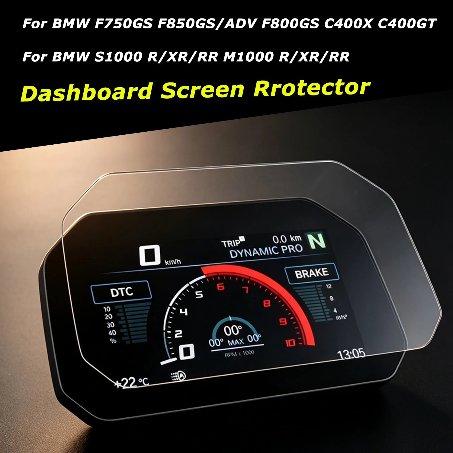 For BMW F750GS F850GS ADV S1000/M1000 R XR RR C400X GT Motorcycle TFT Display Protection Film Screen Protector Instrument Film