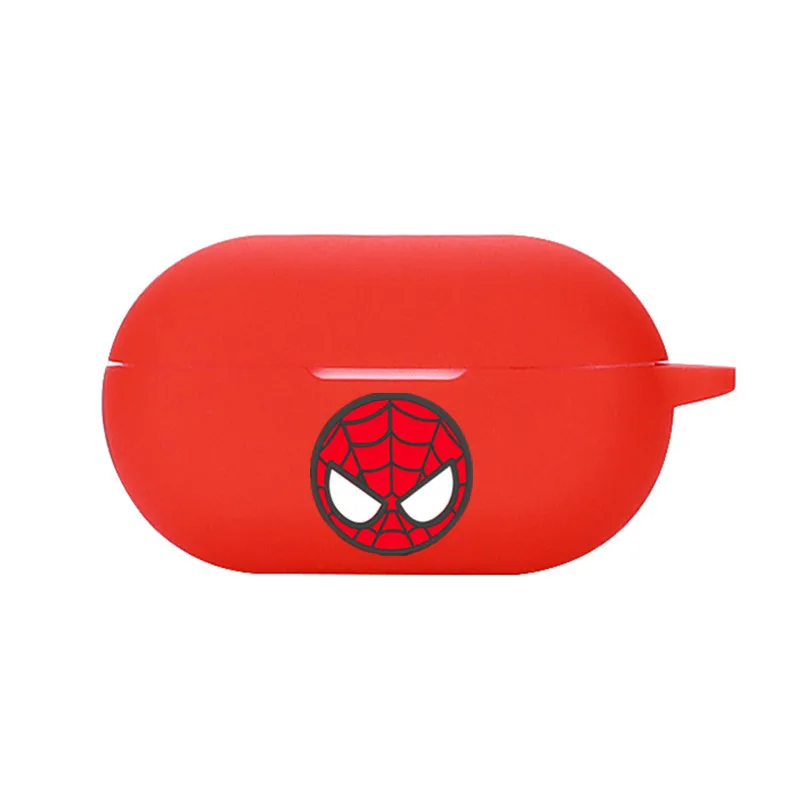 카툰 마블 이어폰 케이스 커버, 소니 앰비 AM-TW01 실리콘 무선 이어버드 충전 박스, 후크 포함 보호 커버