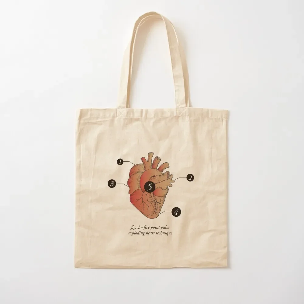 Five Point Palm Exploding Heart Technique Tote Bag tote screen Canvas canvas bags