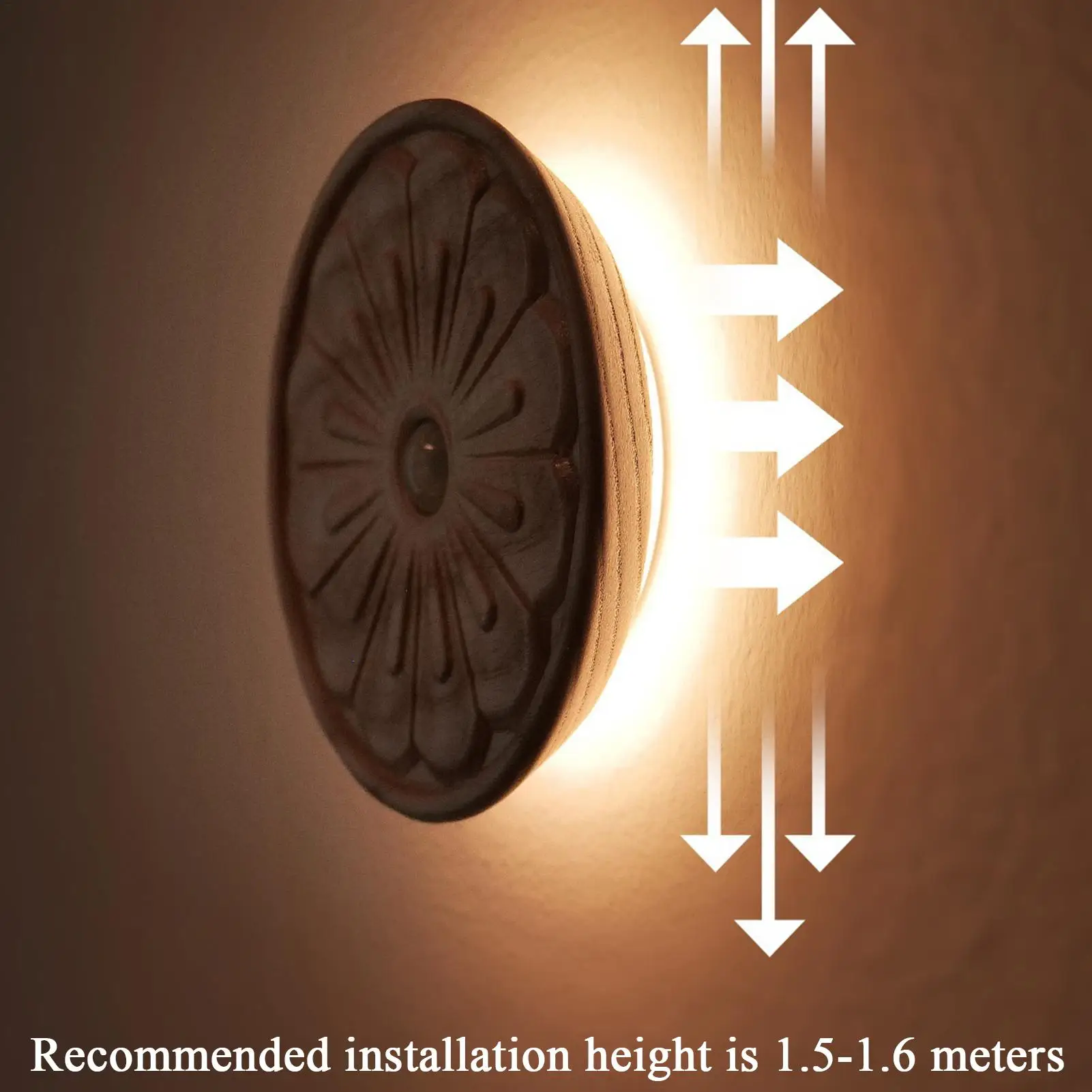 

Wall Decor Lights Motion Sensor Magnetic Wall Lamp LED Night Light For Closet For Bathroom Stairs Hallway Bedside Kitchens