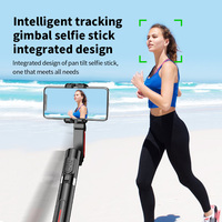 MEUYAG AI face tracking Gimbal Stabilizer Selfie Stick Foldable Wireless Tripod with Bluetooth Shutter Monopod for IOS Android