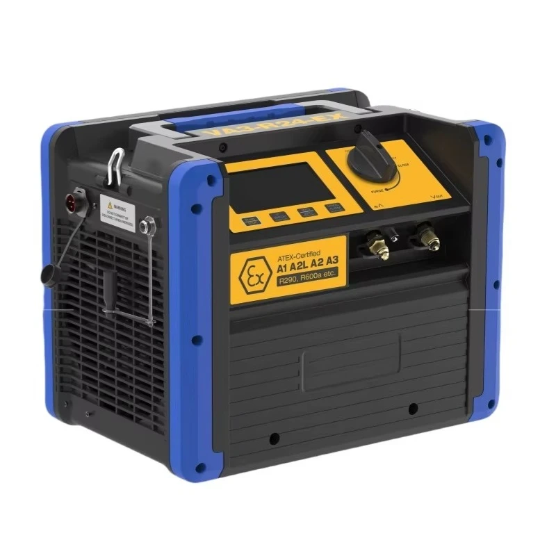 

Портативная установка для рекуперации хладагентов 1HP (R290, R600a) с управлением одной кнопкой, оборудование для теплообмена в холодильных системах