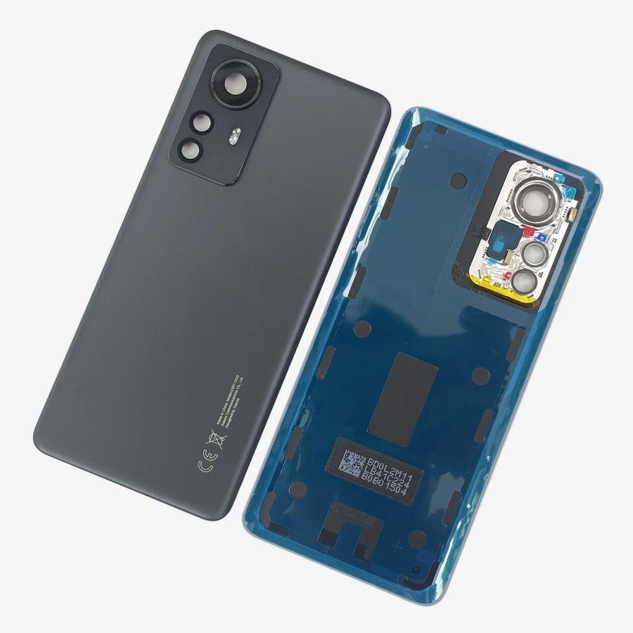 Cubierta de batería A +++ para Xiaomi Mi 12 Pro, tapa de cristal trasera Mi12 Pro 2201122C 2201122G con lente de marco de cámara