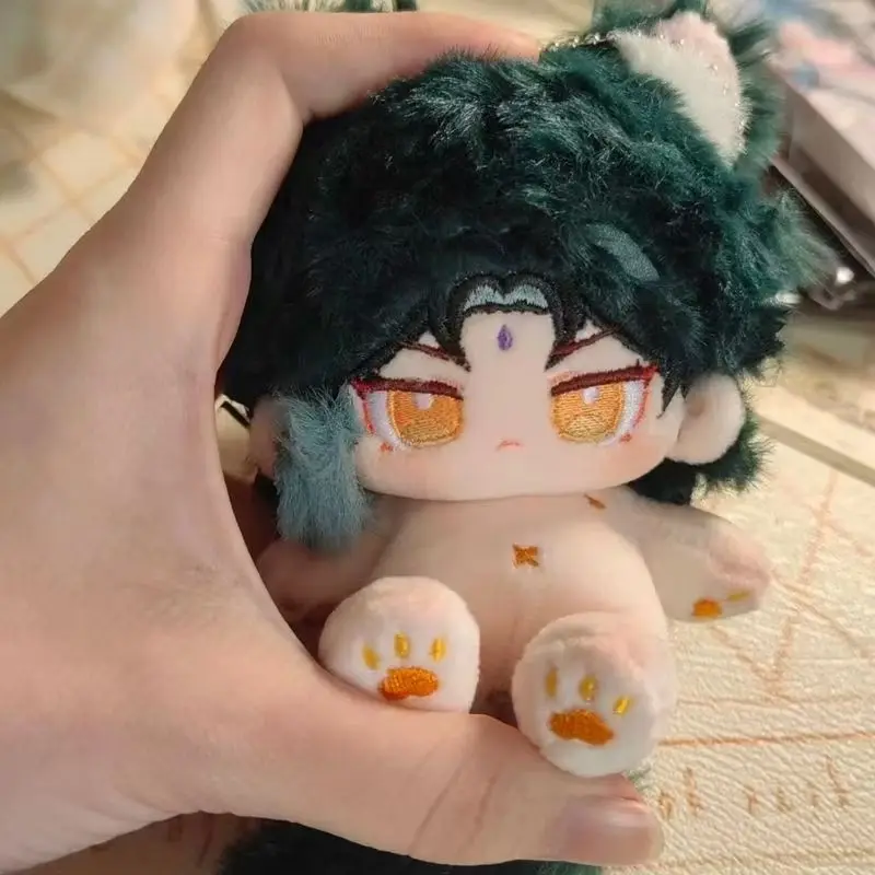 10CM Genshin Impact Xiao Plush Keychain Cotton Doll Backpack Pendant Decoration Game Periphey Collection Plush Toy Gift