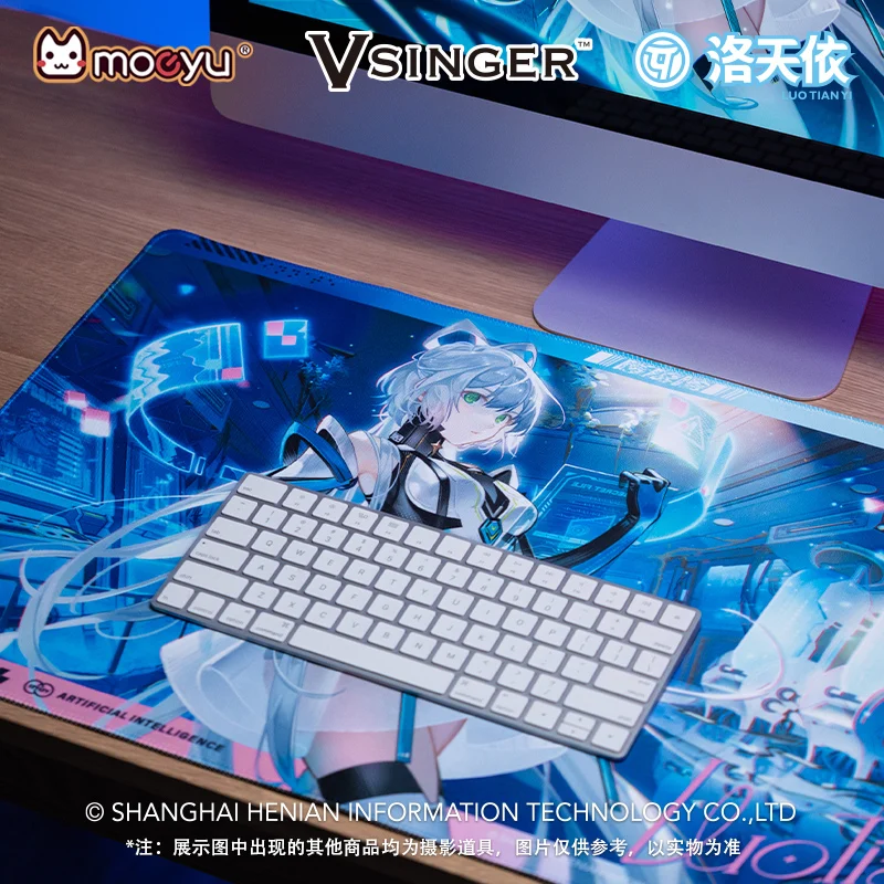 

Moeyu V-Singer LUO TIAN YI Mouse Pad 70x40cm Mousepad Vocaloid Gamer Desk Mat Cartoon Anime CODE LUO Gaming Playmat Accessory