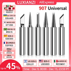 LUXIANZI-punta de soldador 907 sin plomo para cabezal de soldadura 907, puntas de soldadura eléctricas de calefacción interna Universal, accesorios de reparación