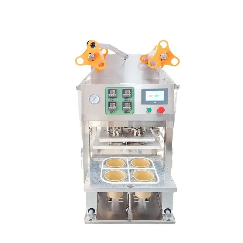 

Disposable paper cup sealing machine, kraft paper cup sealing machine, plastic cup sealing machine