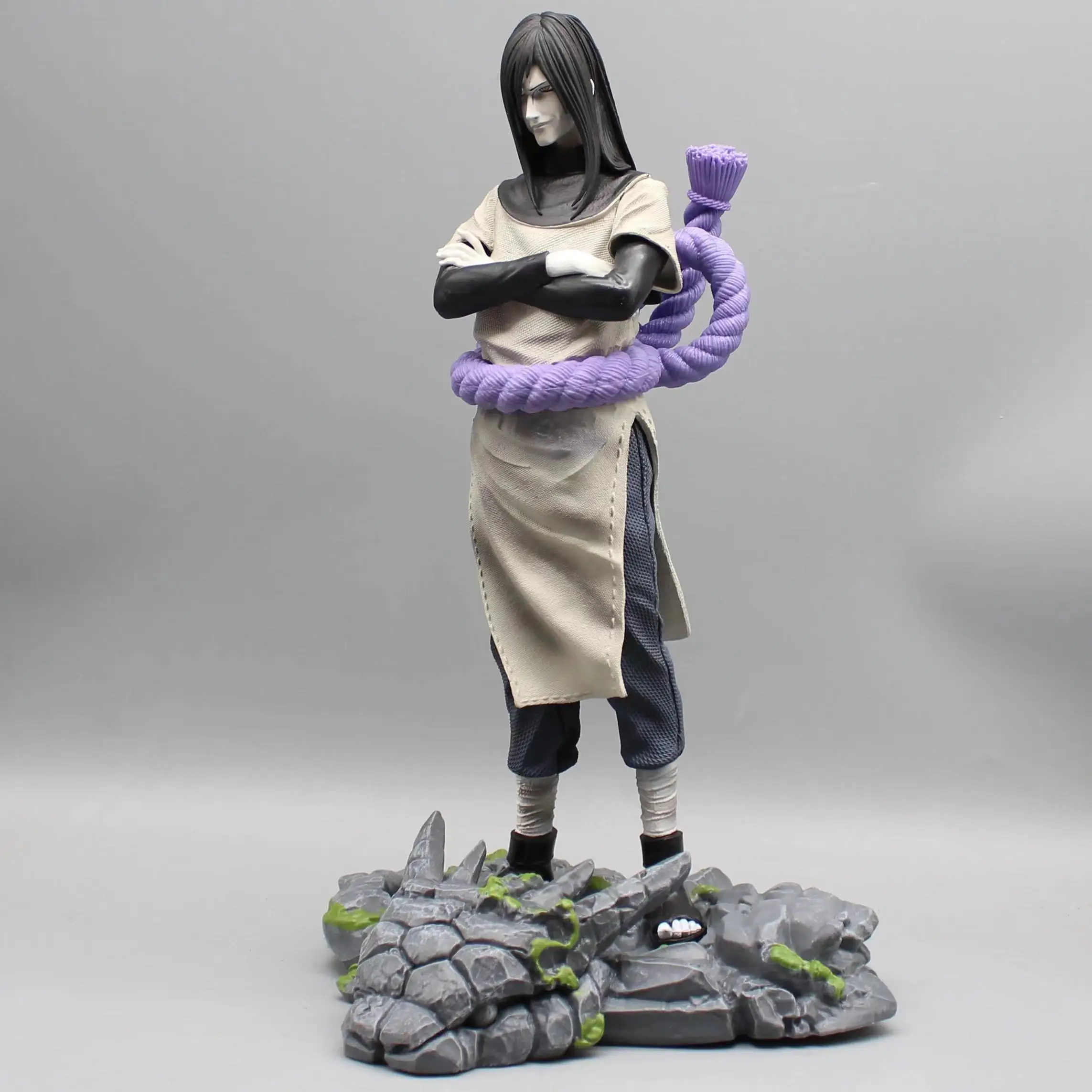 Anime Naruto Orochimaru Action Figure, Akatsuki Estátua, Modelo PVC, Figurinha do Buraco Negro, Ornamento Colecionável, Toy Boy, Presentes para Fãs, 32cm