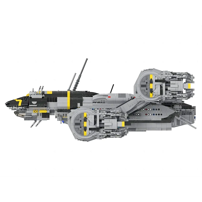 BuildMoc Movie Space USCSS Prometheus Starship Building Blocks Set For Aliens Spaceship Airship Bricks Toy For Children Kid Gift