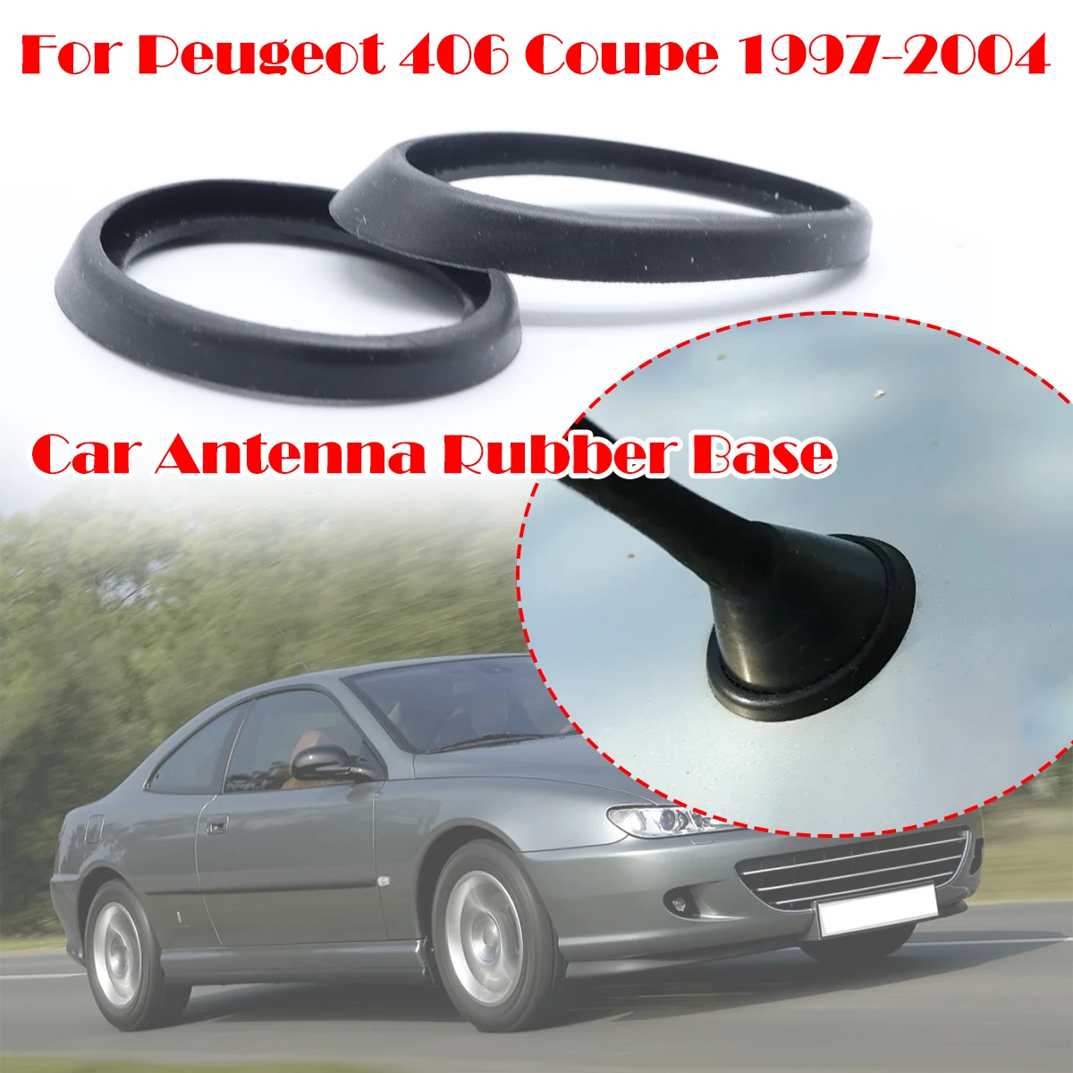 Car Roof Mast Whip Aerial Antenna Base Gasket Seal Pad Sealing For Peugeot 406 Coupe 1997-2004 Fiat Punto 2008 Toyota Corolla