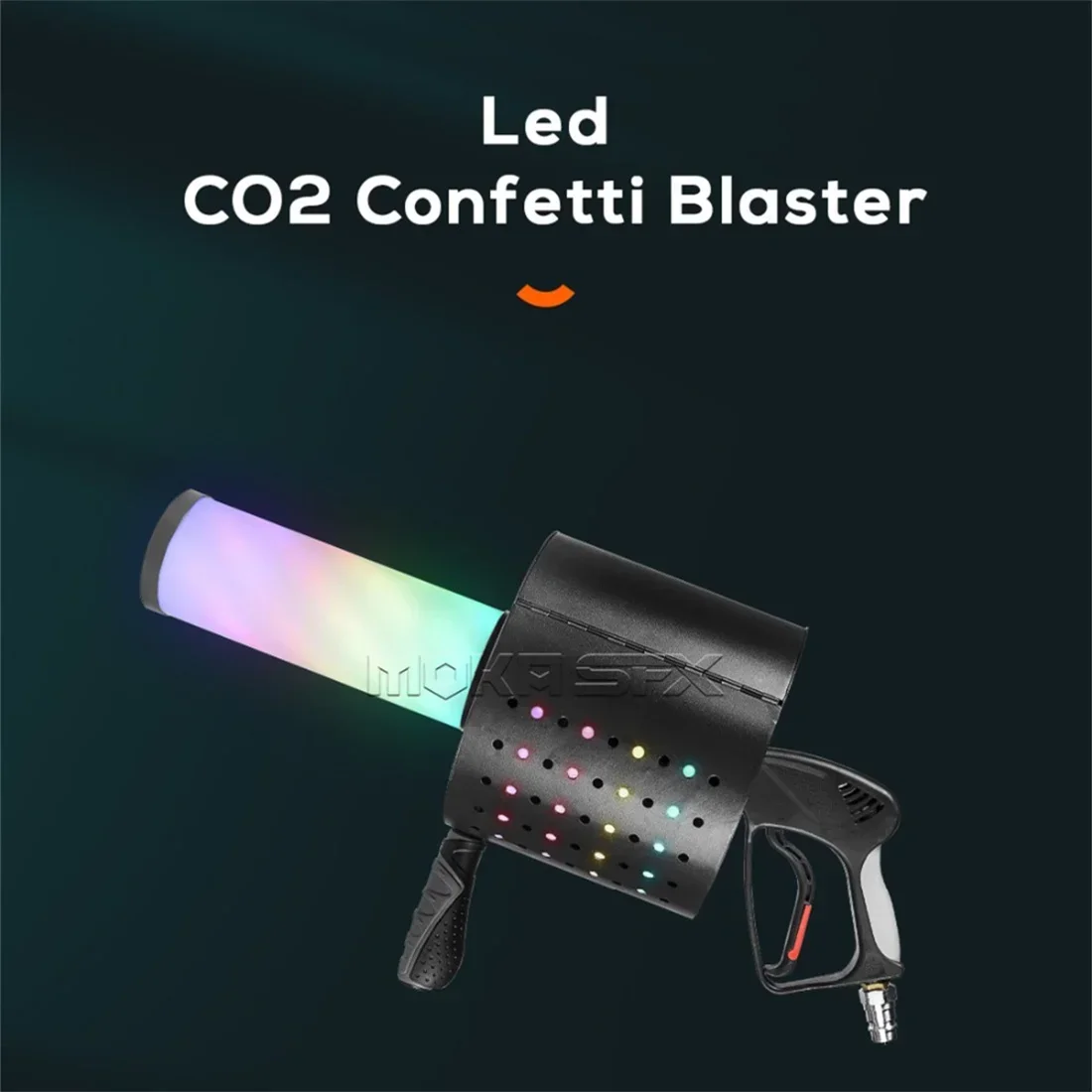 MOKA LED CO2 Confetti Gun Colors CO2 Confetti Launcher Cannon FX Stage Confetti Streamer Machine Jet for Wedding Party