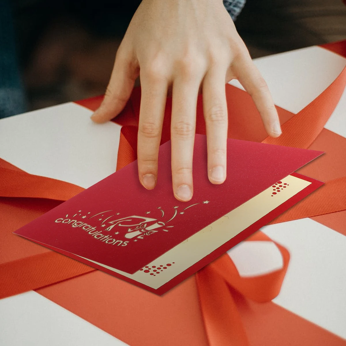 

Pop-up Card Exquisite Greeting Cards Three-dimensional Graduation Invitations Paper