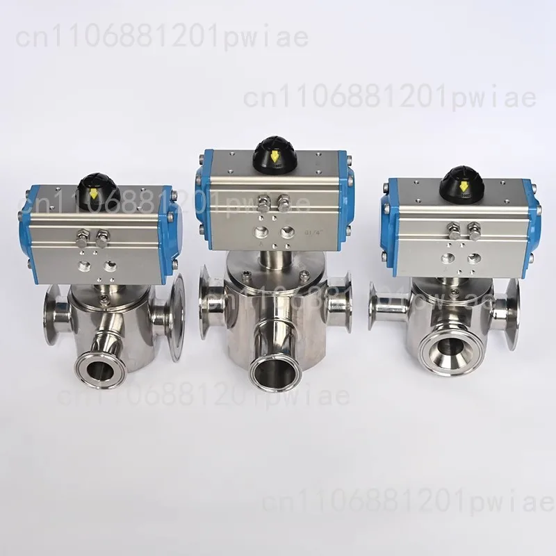 304 Paste Filling Machine Rotary Valve, Pneumatic Three-way Rotary Valve, Pneumatic Actuator Rotary Accessories