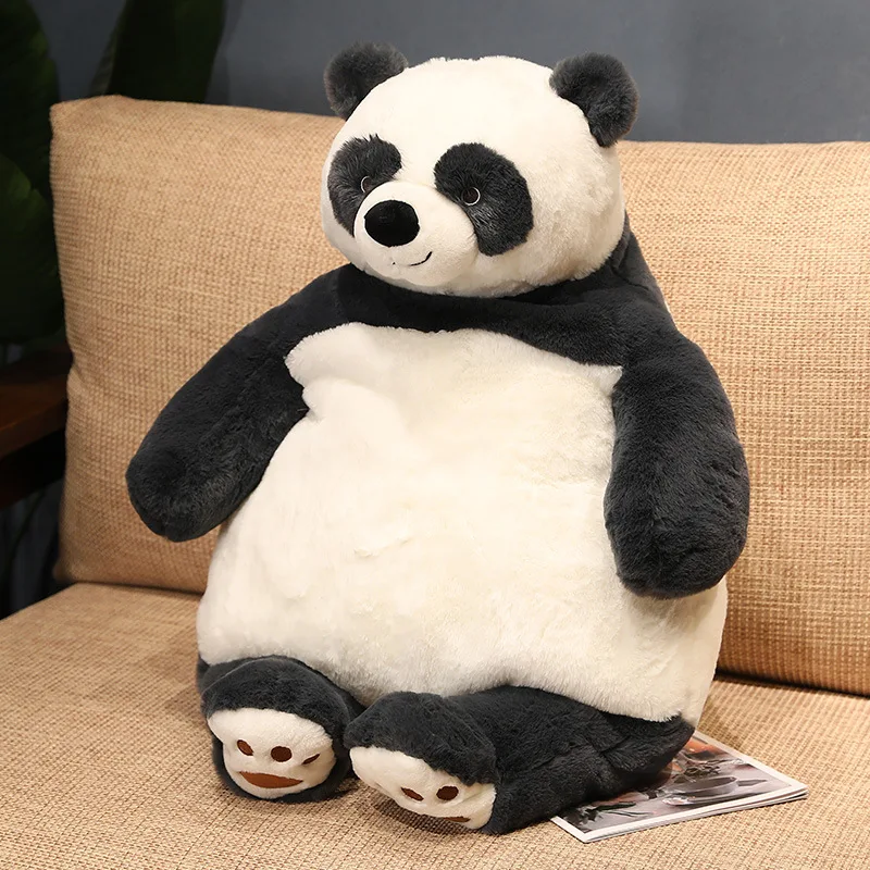 

fat lovely plush panda toy soft hug lazy panda pillow doll gift about 80cm