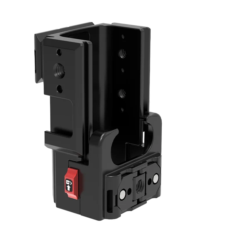 AT12 DJI OSMO ポケット 3 保護フレームアルミ延長アダプタクイックリリースコールドシューマウントハウジングシェルアクセサリー