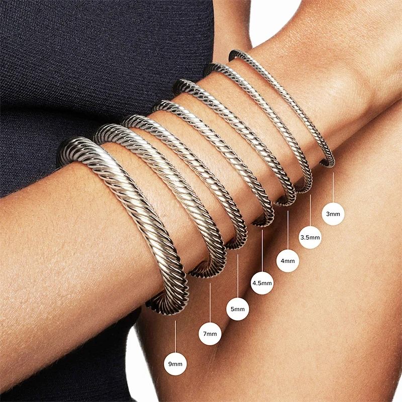 High Quality Fashion Classic 925 Silver Dy 7mm Bracelet Style For All Everyday Wear