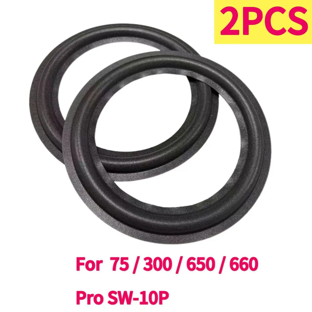 For Optimus / Radio Shack 75 / 300 / 650 / 660 / Pro SW-10P Speaker Foam Repair Folding Edge Ring （2PCS）