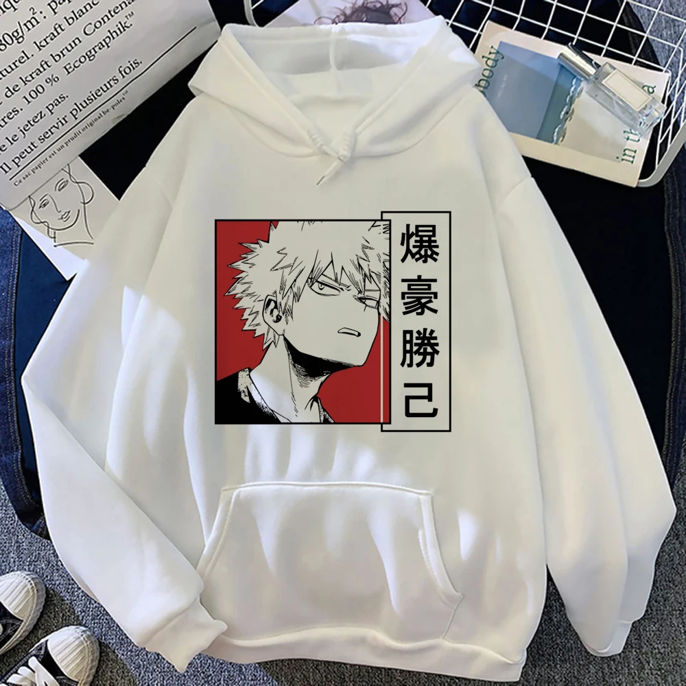 

Толстовка Bakugo женская с капюшоном, уличная одежда в японском и готическом стиле, Топ с длинным рукавом, с капюшоном в эстетическом стиле