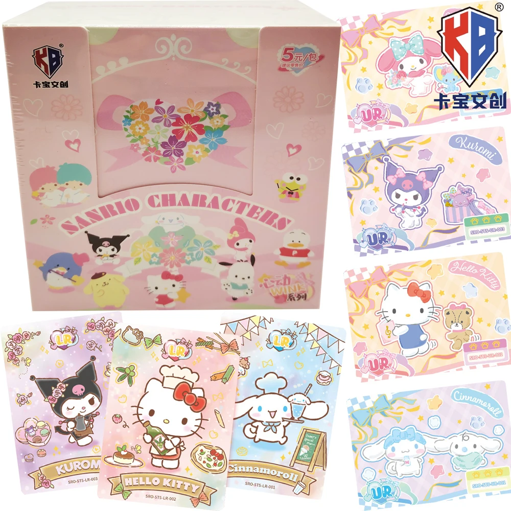 

Original KABAO Sanrio Characters Collection Cards Colorful Summer Dreamy Flower Cute Cartoon Stars Anime Cards Friend Hobby Gift