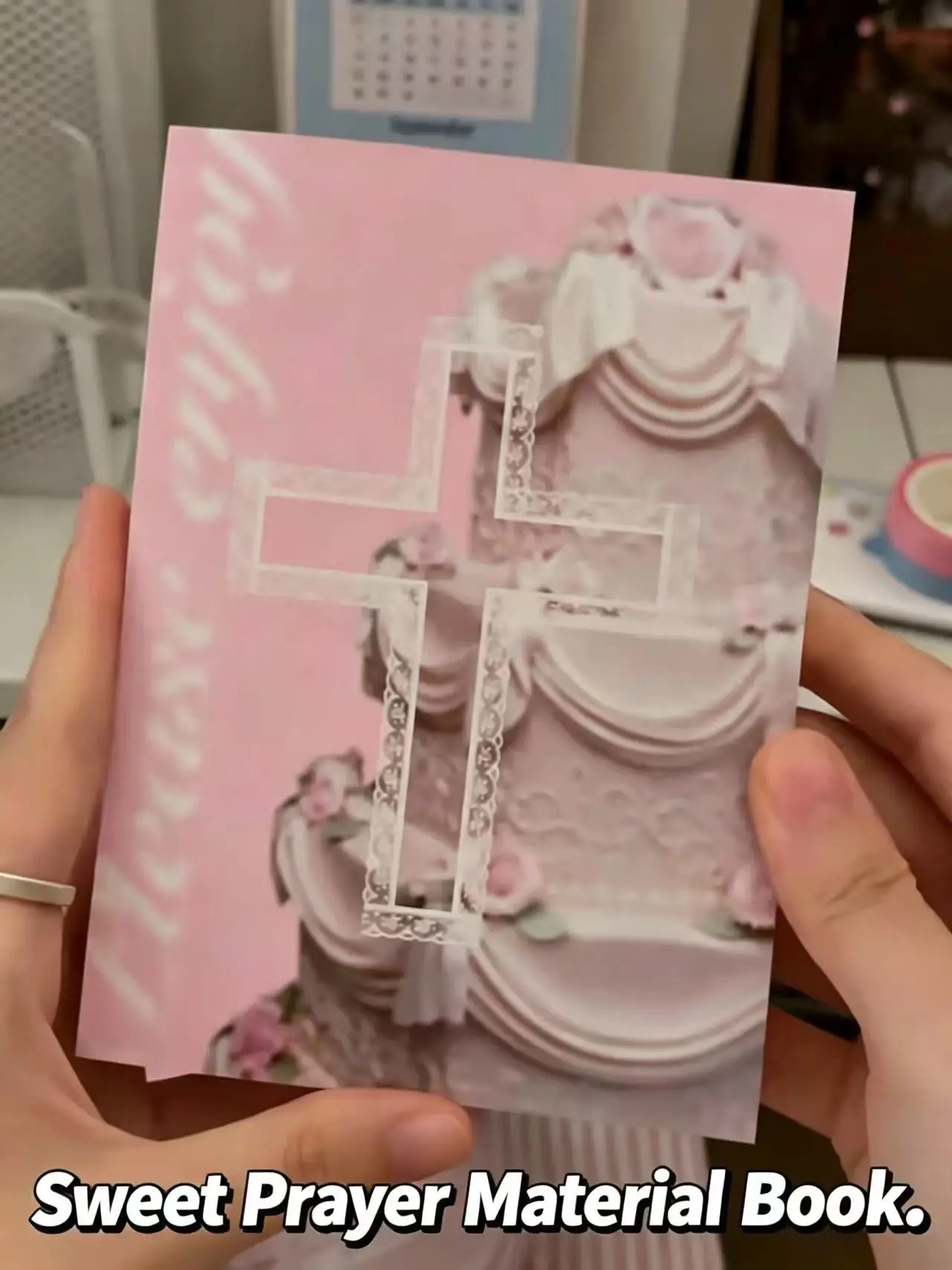 Sweet Prayer Material Book Ancient Girl Korean Ins Style High Beauty Handmade Account DIY Decoration Collage Memo Book Cute Gift