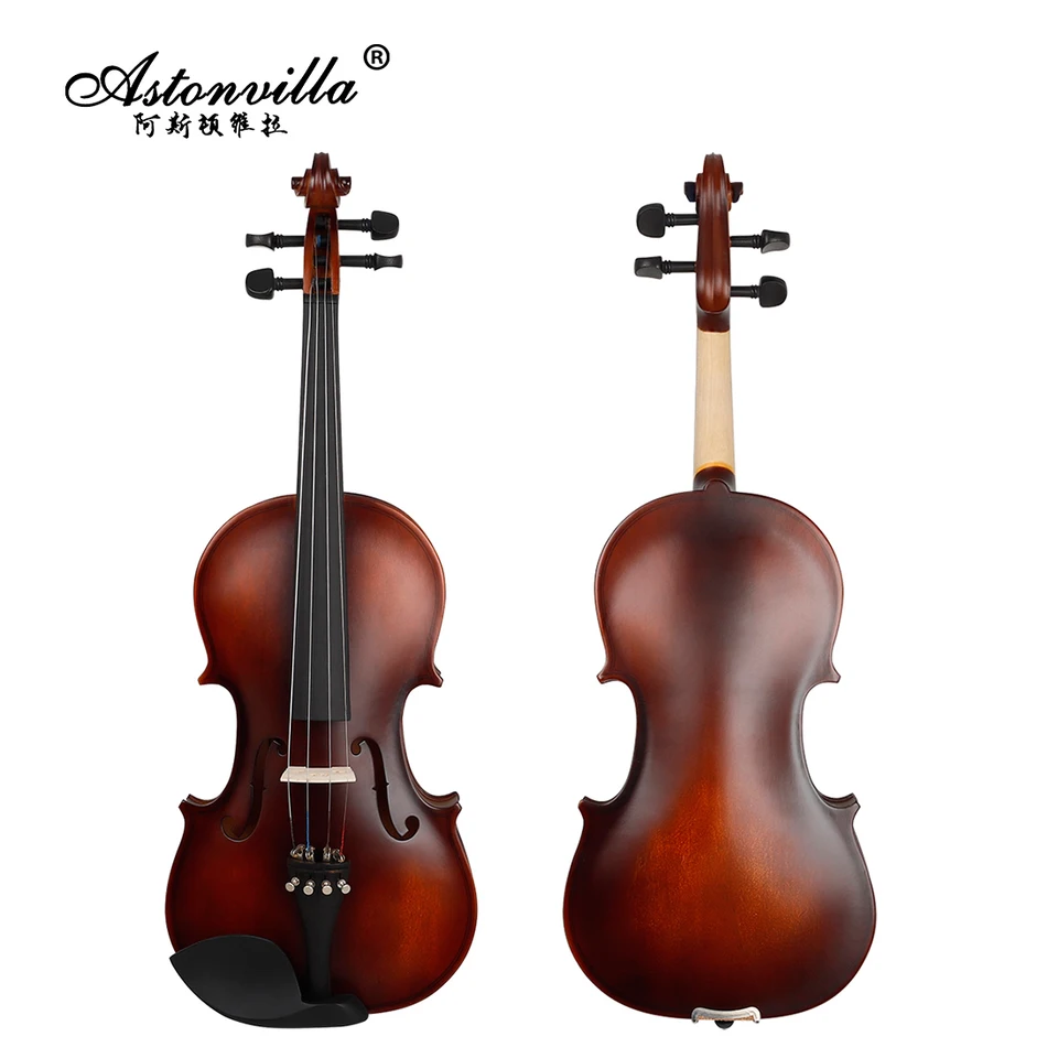 Astonvilla Violin 4/4 3/4 Basswood Panel Violin Set With Case