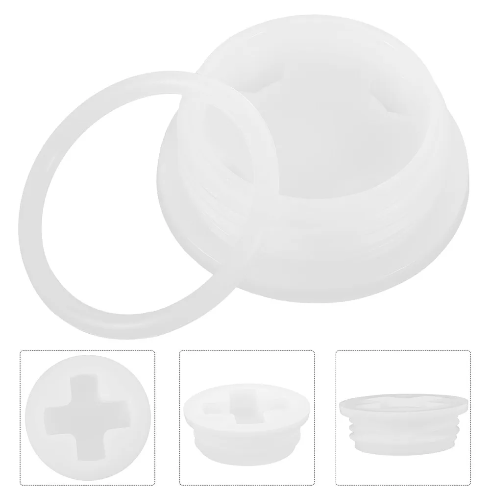 12Pcs Heavy Duty Sealing Gallon Drum Lid Industrial Grade Threaded Plastic Cap for Chemical Storage Barrel Jug Tight Leak Proof