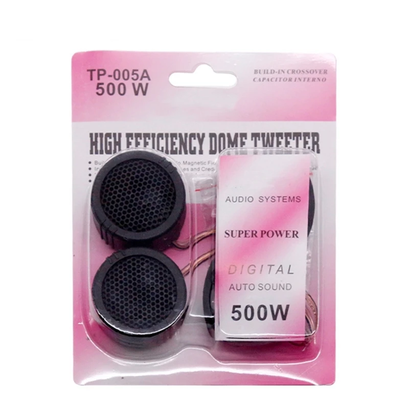 Clear Car Tweeter Speakers, Strong Material, Reduced Interferences 2pcs Dropshipping