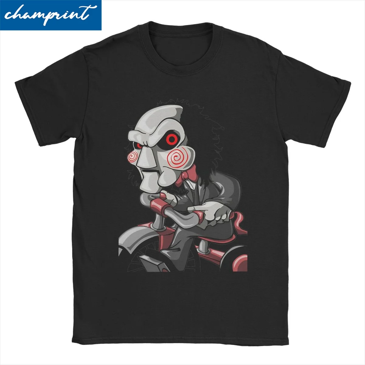 Men Women's T-Shirt Jigsaw Mask Saw Vintage Cotton Tee Shirt Short Sleeve Horror Movie Billy T Shirt O Neck Tops New Arrival