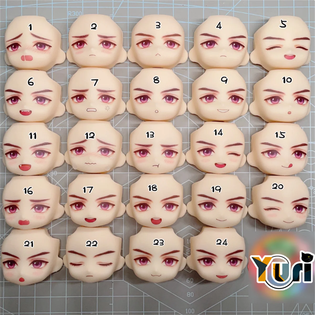 Yuri Game Love and Deepspace Xia Yizhou Handmade OB11 Water Paste Face Alternate Face Expression Anime Cosplay Cute KX