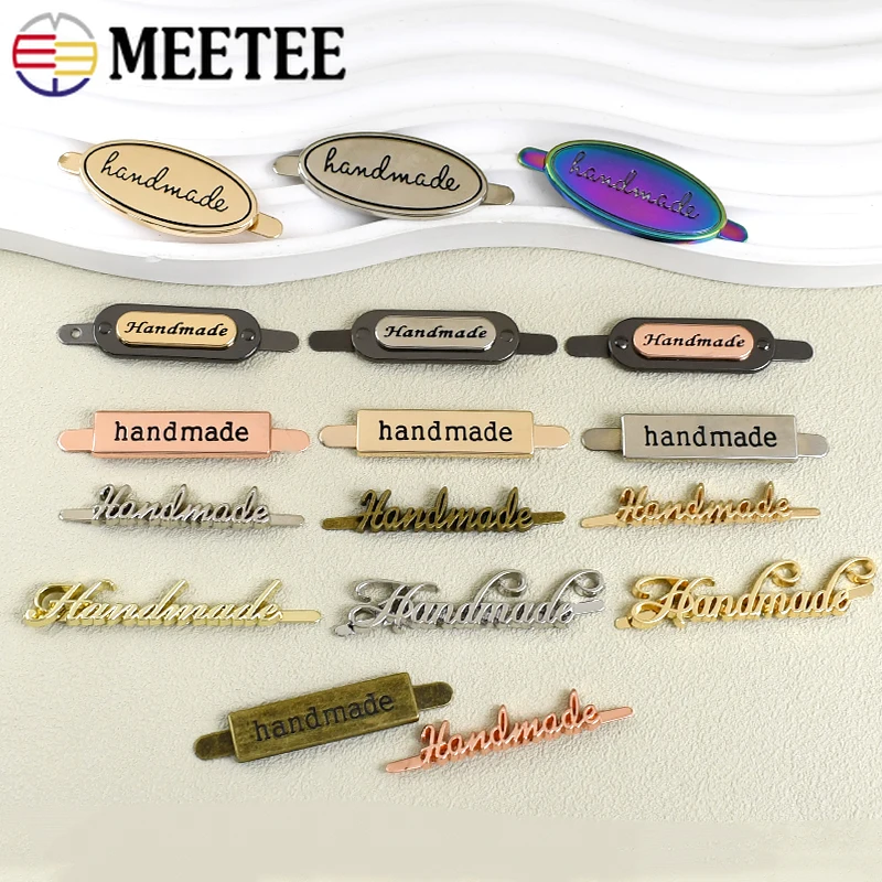 10/20Pcs 12-50mm Metal Handmade Bag Label Tags Decorative Buckle for Purse Clothes Handcraft Hardware Sewing Accessory Supplies view 5