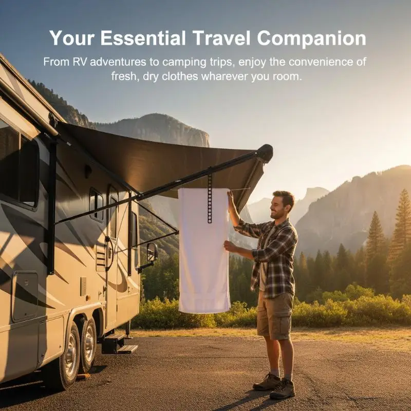 1/2/3PCS Drying Rack For RV Tracks,Compatible With The Door Tracks Of For Boxer,for Ducato,a Practical Accessory For RVs