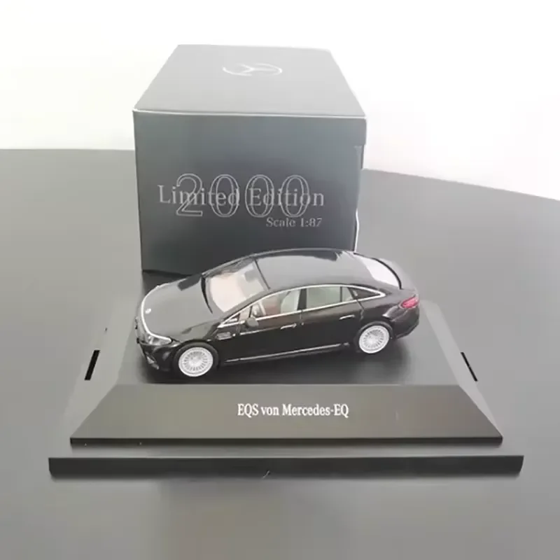 for Herpa 1:87 Scale Alloy Model for MB EQS Sedan New Energy Vehicle Simulation Static Display Collectible Gift Toy
