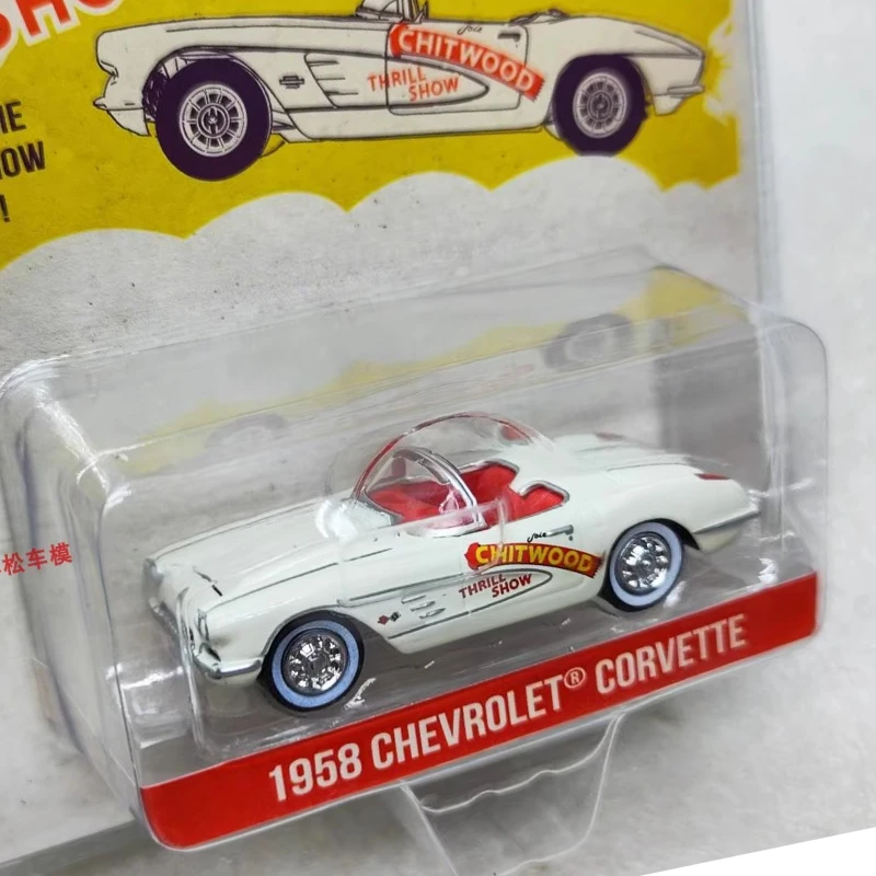 

Зеленый свет 1:64 1958 Corvette-Joie Chitwood Thrill Show Коллекция игрушек Маленькие подарки Модель настенная подвеска