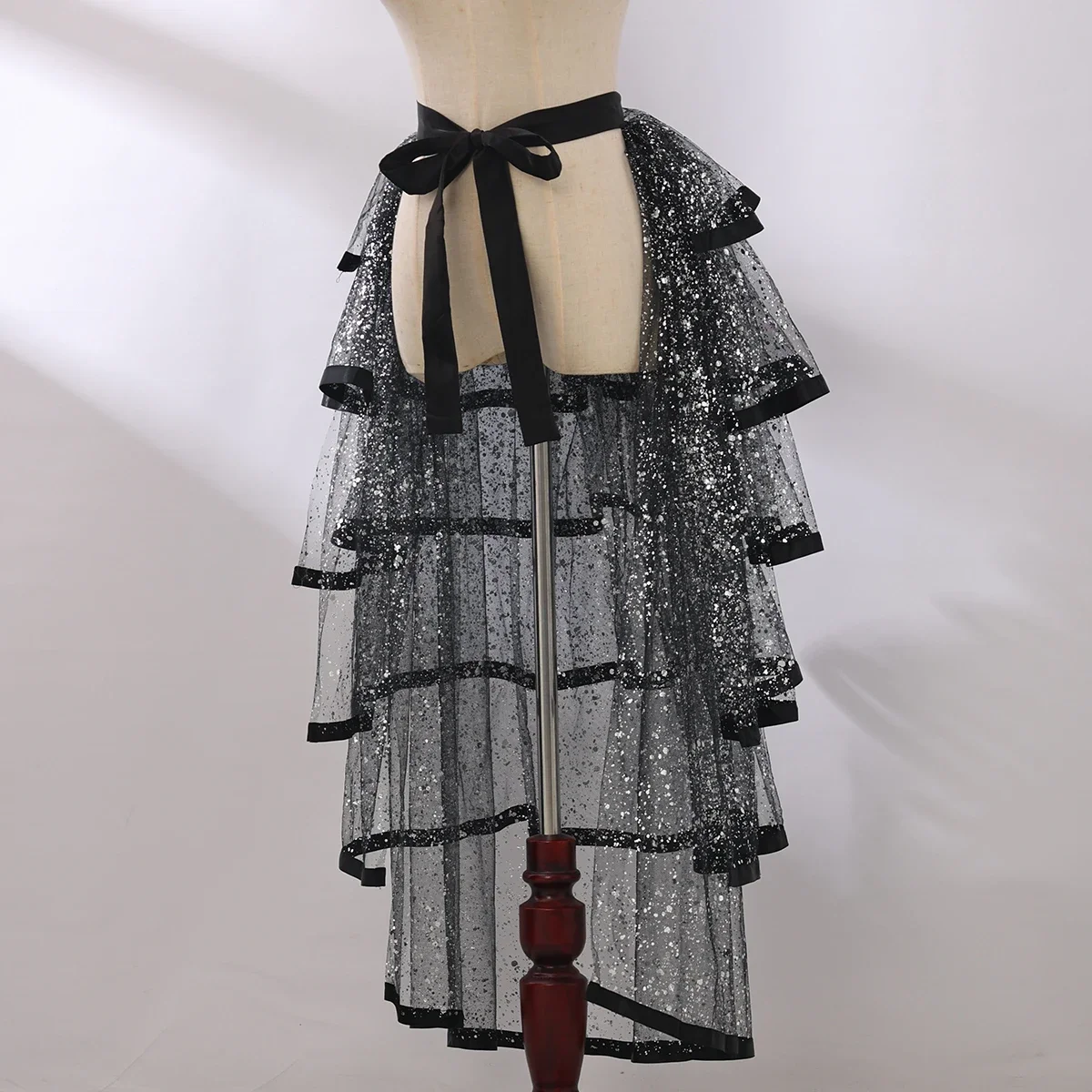 

Women's Ballet Tutu High Waist Layered Star Ruffle Cake Skirt Party Steampunk Skirt Bubble Skirt Cosplay Stage Performance