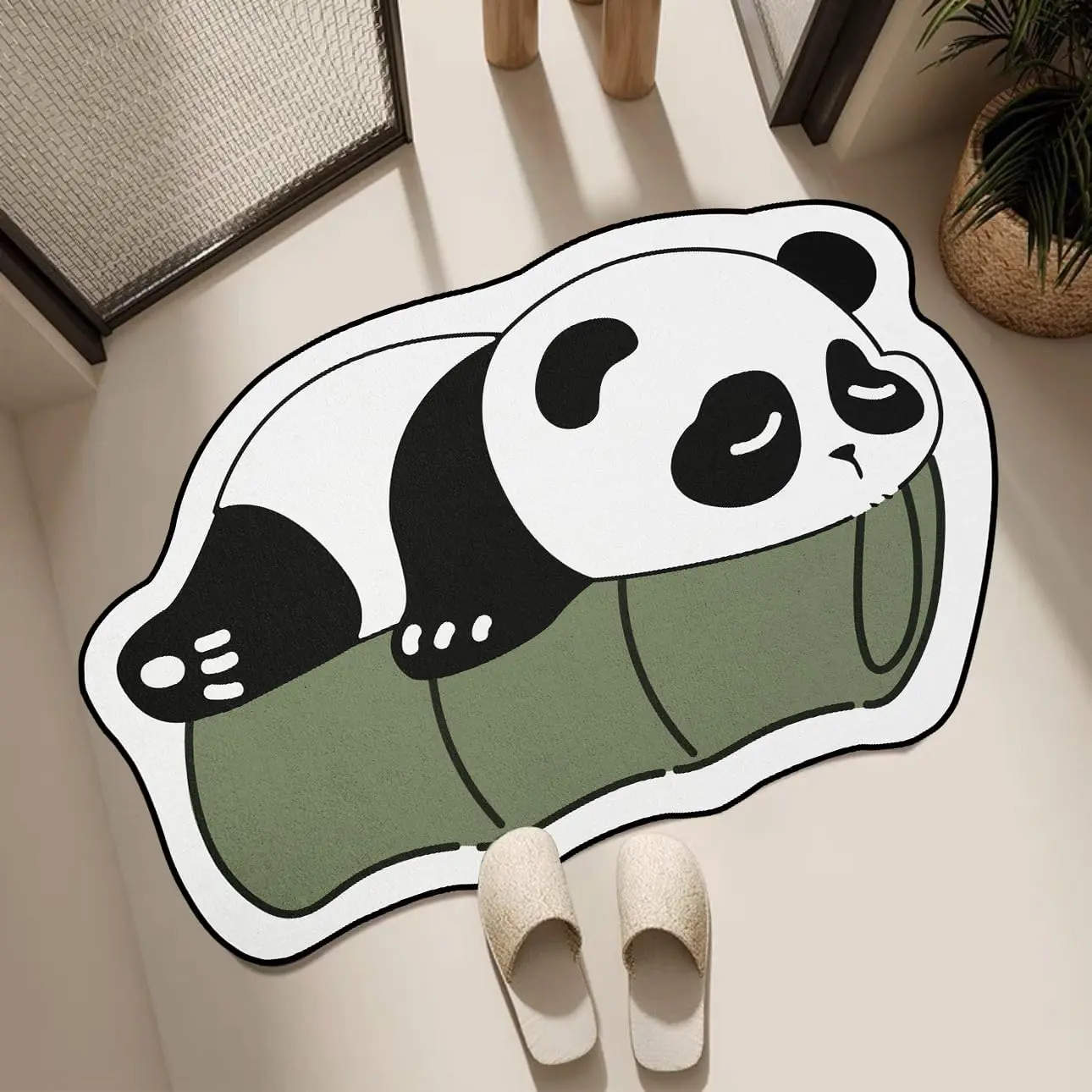 

VIKAMA Cartoon Waterproof And Electric-Proof Household Non-Slip Carpet For Bathroom Home Decor Mat Summer.