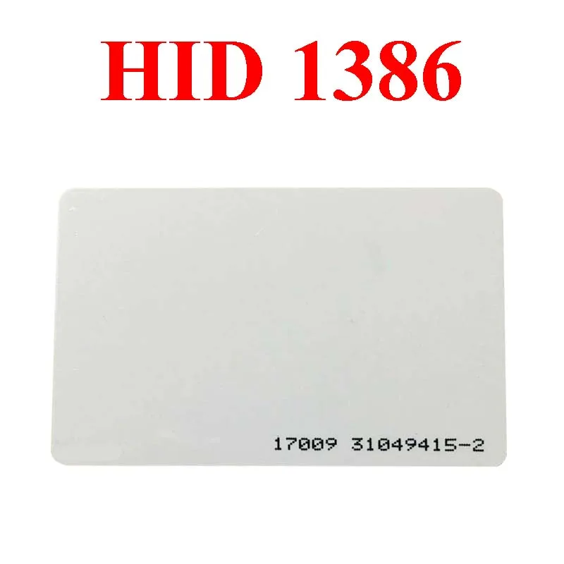 5/10Pcs HID Corporation 1386 ISOProx II PVC Gloss Finish Imageable Proximity Access Card 125KHz 26Bit Thin Card Tag Rewritable