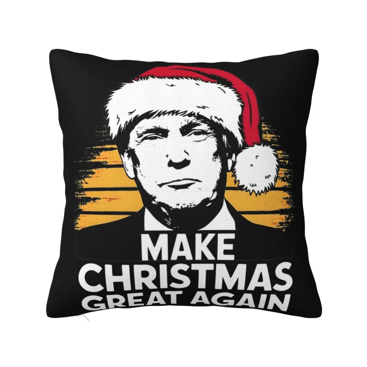 Make Christmas Great Again Donald Trump Pillowcase Soft Polyester Cushion Cover Decorations Throw Pillow Case Cover Chair Zipper