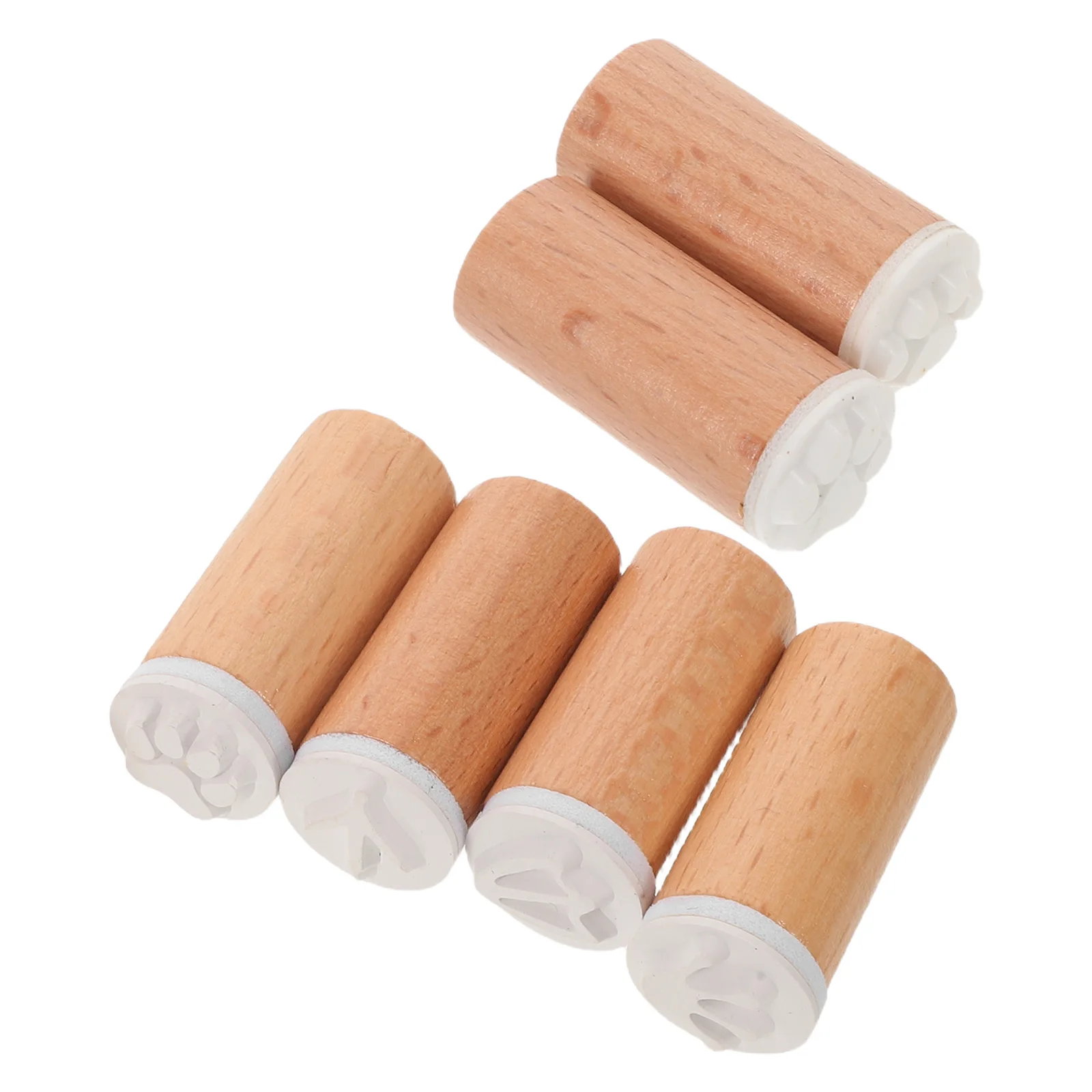 Timbri per animali in legno da 6 pezzi, timbri per impronte in stile vintage per regali di carte fai da te, strumenti creativi artigianali Timbri per diario in legno