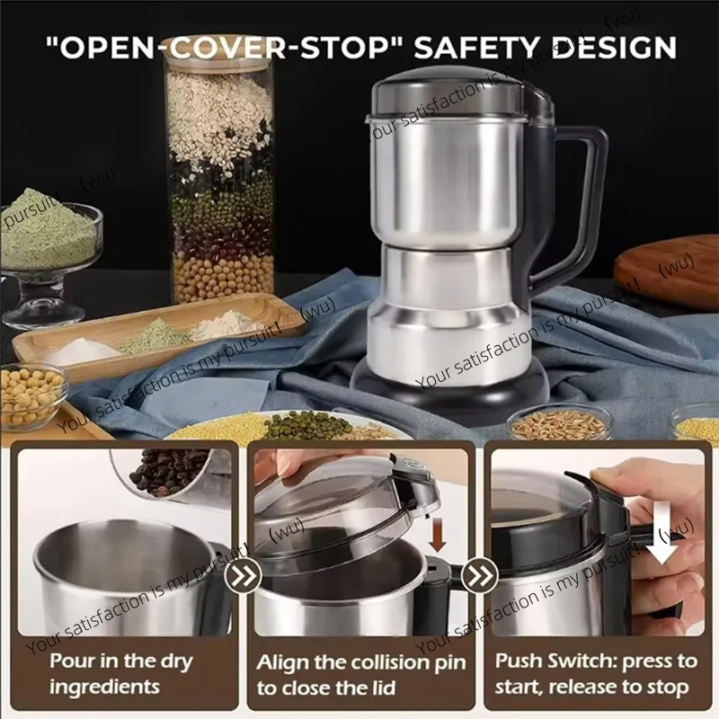 A65Z Spice Grinder Electric Multifunctional Grinding Machine Household Small Powder Grinding Machine EU Plug
