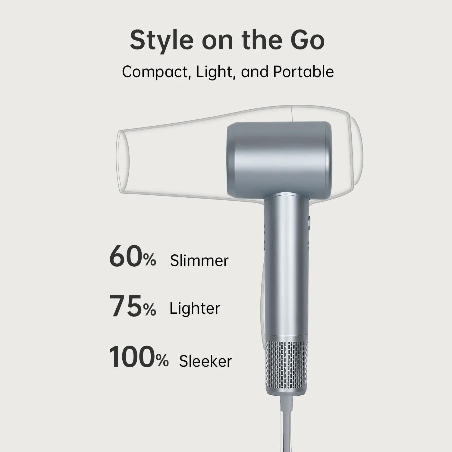 KIPOZI Azure Wave Hair dryer Low Noise Constant Temperature Quick Drying Suitable For Home Travel Hair Dryer Dormitory Blow Drie image 2