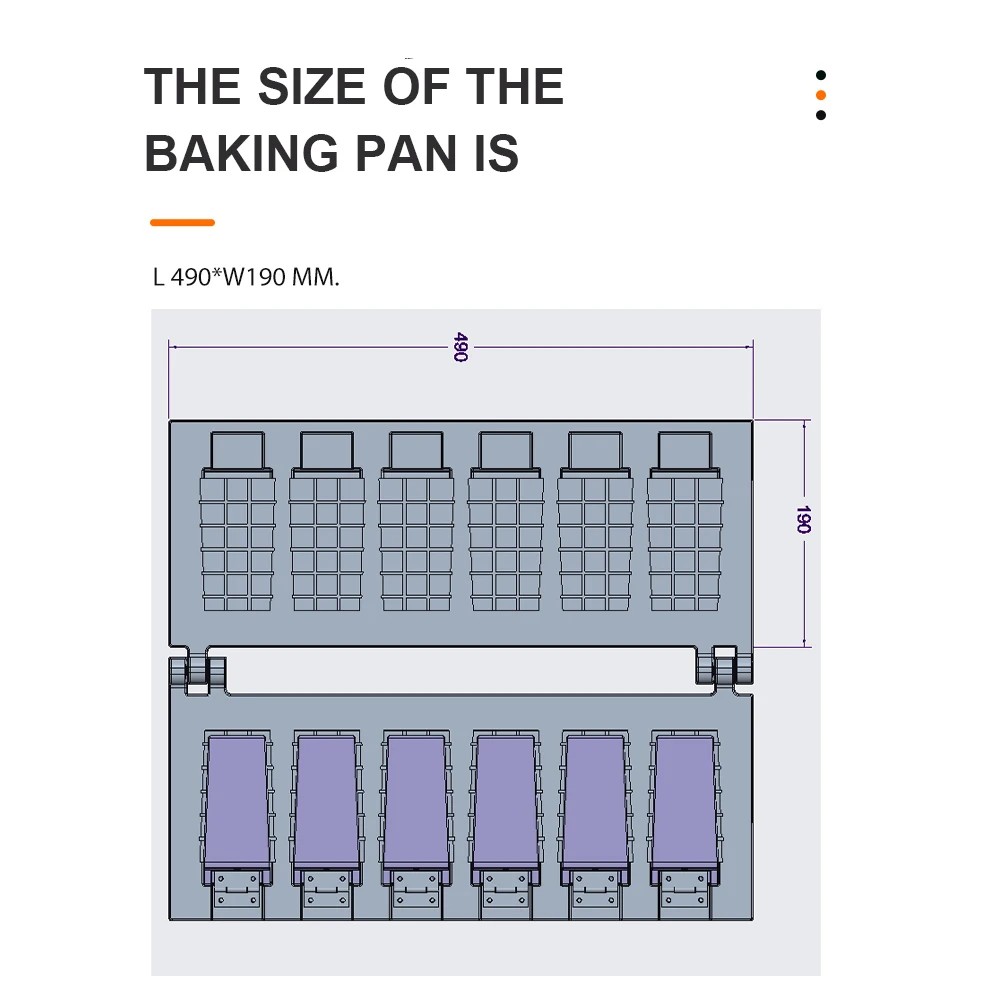 Well Design Commercial Use Paleta Waffle Maker Popsicle Cone Maker Plates Are Carved By CNC